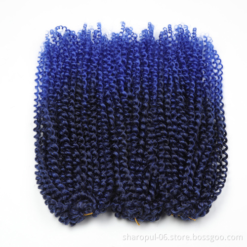 Crochet Braids with Synthetic Hair Wholesale Price Marly bob 8 and 12inch Freetress Braid Kinky Curly Twist Hair Extensions 3pcs
